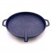 Portable Korean BBQ Stone Grill Plate Non Stick Coated Round - 33cm